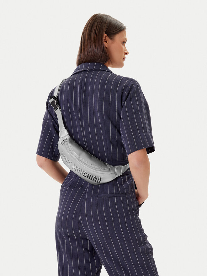 LOVE MOSCHINO Τσαντάκι μέσης LOVE MOSCHINO JC4195PP1MKD196B Ασημί