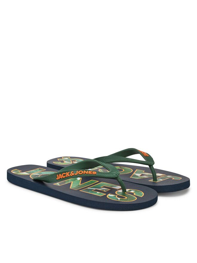 Jack & Jones Chancletas Jack & Jones Jfwlogo Palm Print Flip Flop Ln 12230642 Azul marino