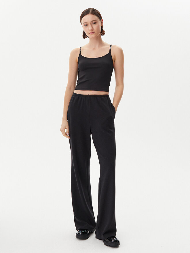 Calvin Klein Jeans Calvin Klein Jeans Felső Logo J20J225312 Fekete Slim Fit
