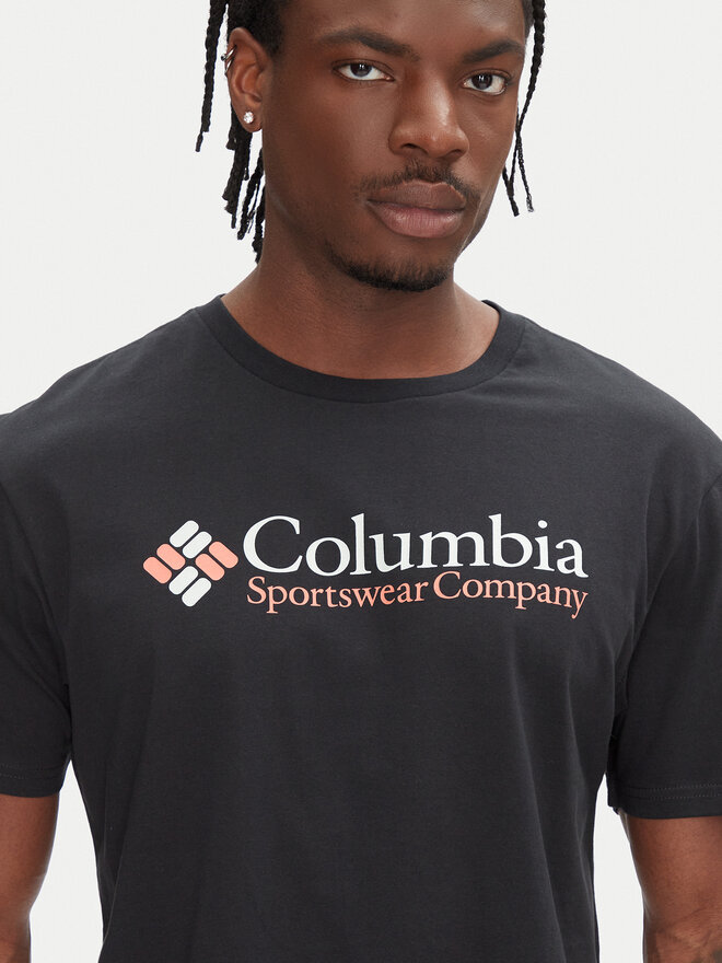 Columbia Columbia Majica Csc Basic Logo™ 1680053 Črna Regular Fit