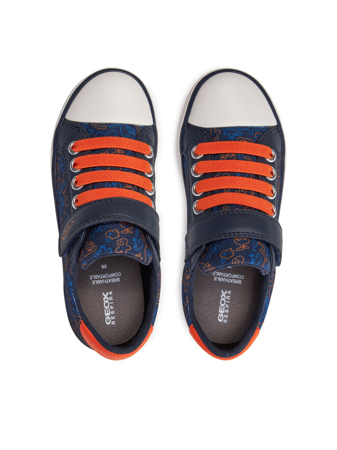 Geox GISLI BOY - Sneakers hoog - blue/blauw