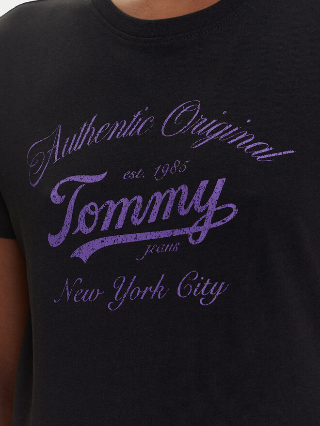 Tommy Jeans Tommy Jeans T-Shirt Essential DW0DW21404 Μαύρο Regular Fit
