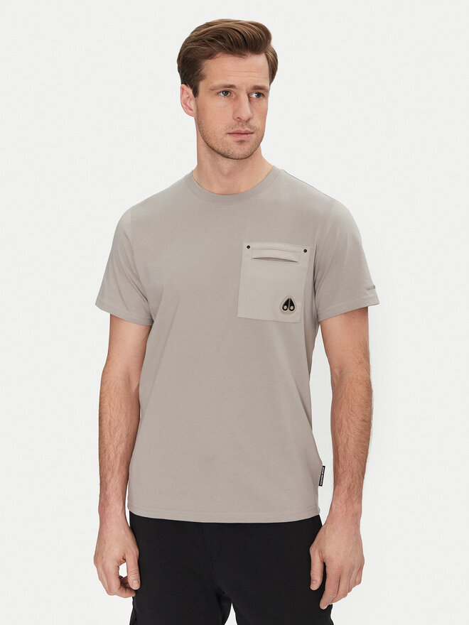 Moose Knuckles Moose Knuckles Футболка Dalon M15MT733 Сірий Regular Fit
