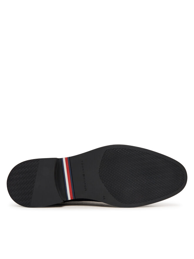 Tommy Hilfiger Klassische Stiefeletten Tommy Hilfiger Corporate Dressy Suede Chelsea FM0FM05953 Dunkelblau