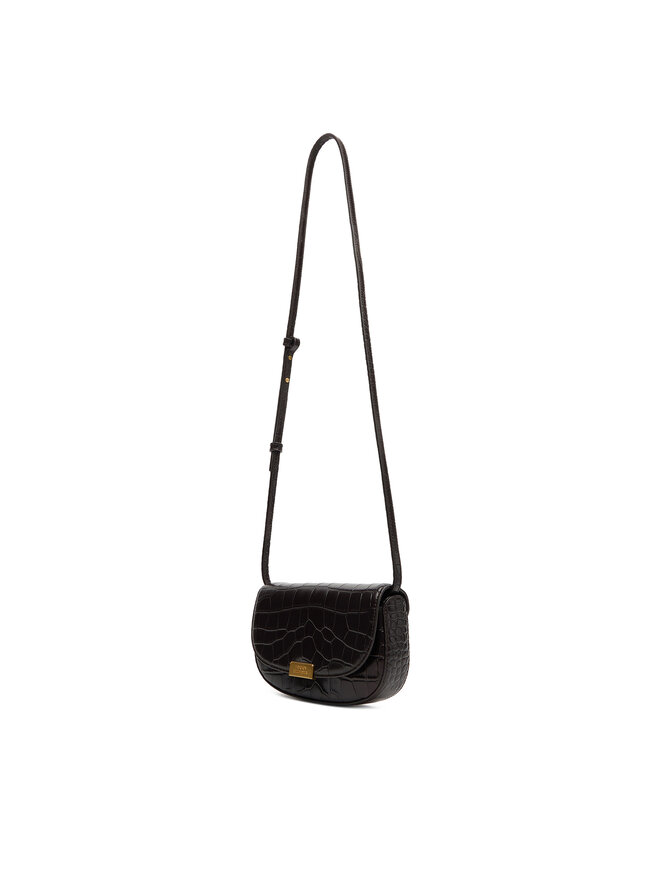 Tommy Hilfiger Ročna torba Tommy Hilfiger Party Le Mini Crossover Croc AW0AW18203 Rjava
