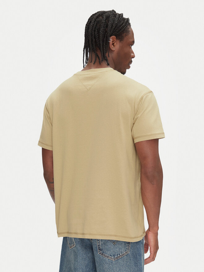 Tommy Jeans Tommy Jeans Marškinėliai Tonal Crest DM0DM20805 Smėlio Relaxed Fit