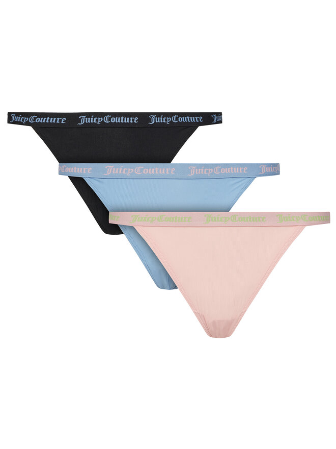 Juicy Couture Juicy Couture 3er-Set Stringtangas JCTTH125982 Bunt