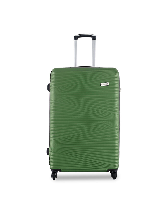 Semi Line Μεγάλη Βαλίτσα Semi Line T5746-3 Πράσινο