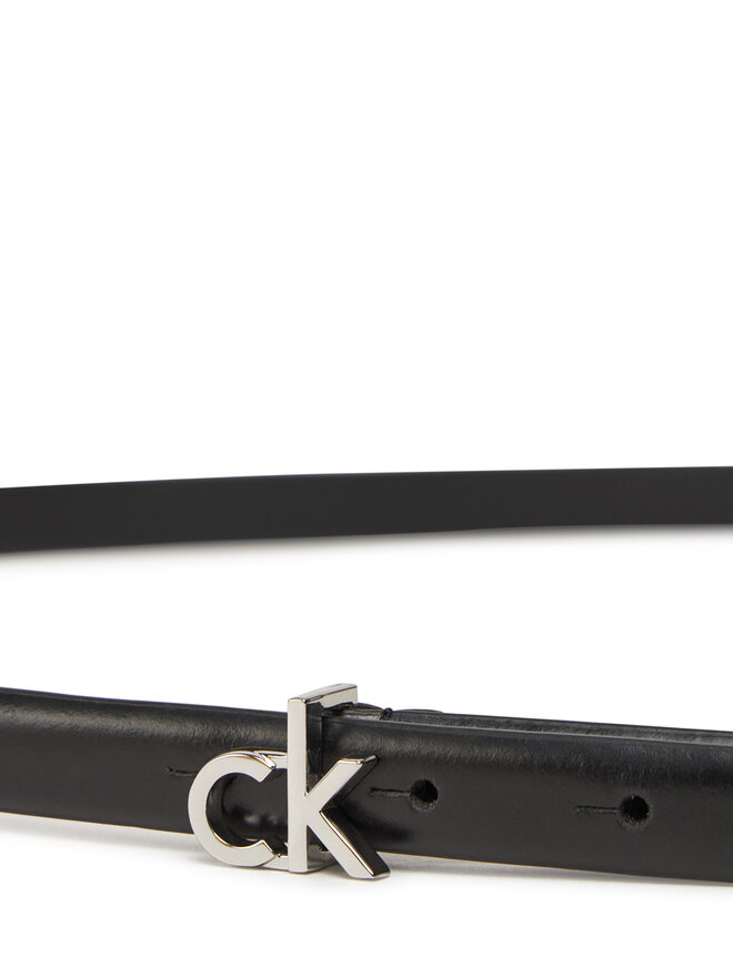 Calvin Klein Dámsky opasok Calvin Klein Ck Buckle Skinny Belt 1.5 K60K612932 Čierna