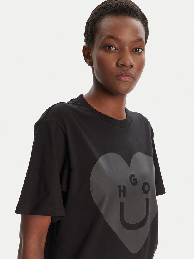 HUGO HUGO Camiseta Vintage 50545053 Negro Loose Fit