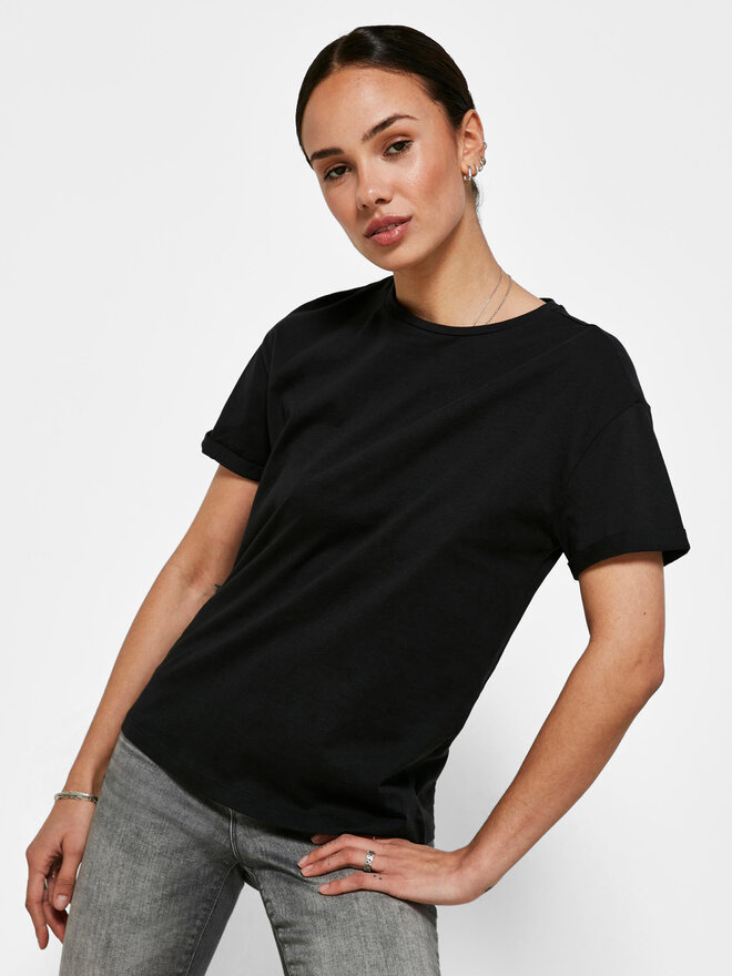 Noisy May Noisy May Marškinėliai Brandy 27010978 Juoda Relaxed Fit