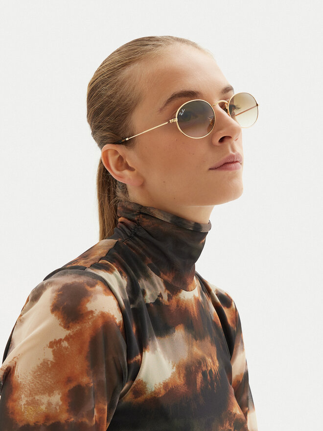 Ray-Ban Сонцезахисні окуляри Ray-Ban 0RB3547 001/5151 Золотий