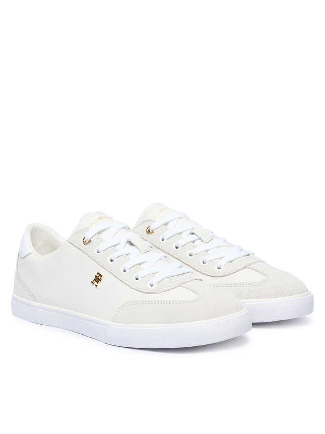Tommy Hilfiger Sneakers Tommy Hilfiger Th Chic Low Vulc FW0FW09391 Creme