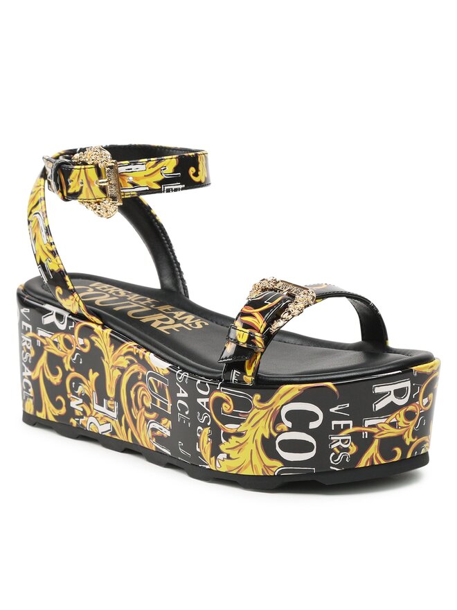 Versace Jeans Couture Szandál Versace Jeans Couture 74VA3S06 Fekete