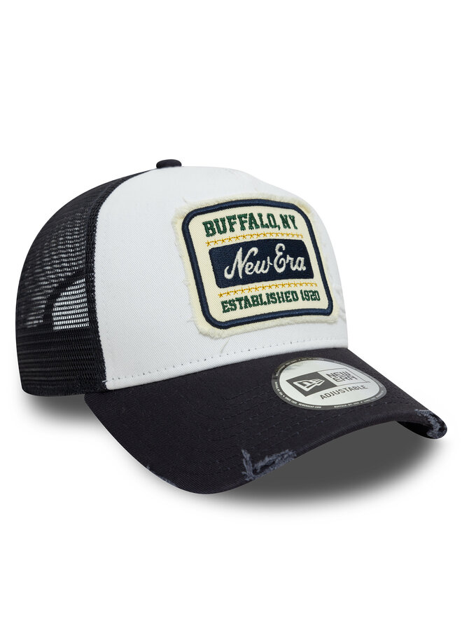 New Era Czapka z daszkiem New Era Patch Distressed 60603673 Biały