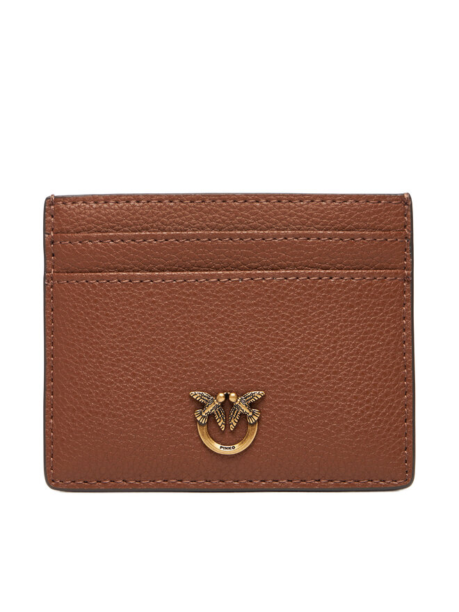 PINKO Чохол для кредиток PINKO Card Holder Simply AI 25-26 PCPL 103762 A29Q Коричневий