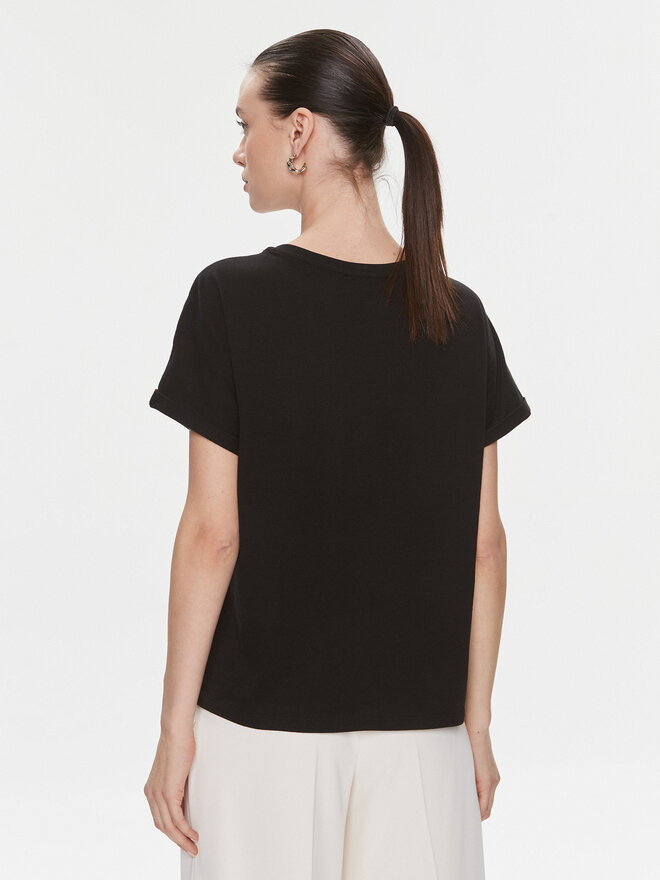 TWINSET TWINSET T-Shirt 241TP2211 Μαύρο Regular Fit