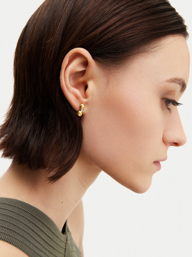 Guess Auskarai Guess JUBE05 189JW Auksinė