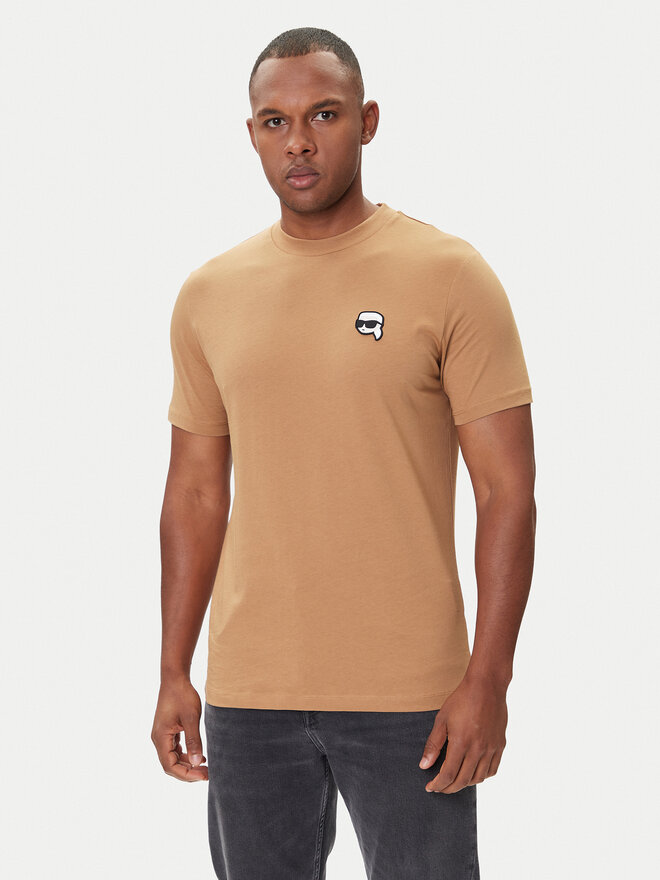 KARL LAGERFELD KARL LAGERFELD Camiseta 755710 554224 Beis Regular Fit
