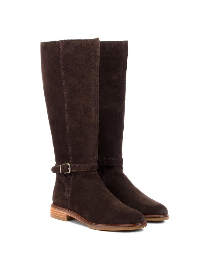 Bottes cavalieres Clarks Clarkdale Clad 261364444 Marron chaussures