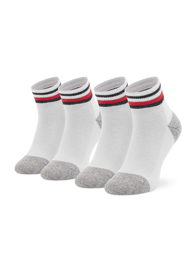 Tommy Hilfiger Set de 2 perechi de șosete lungi pentru copii Tommy Hilfiger 100001501 Alb