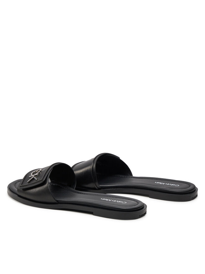 Calvin Klein Pantoletten Calvin Klein Flat Slide Relock Lth HW0HW01939 Schwarz