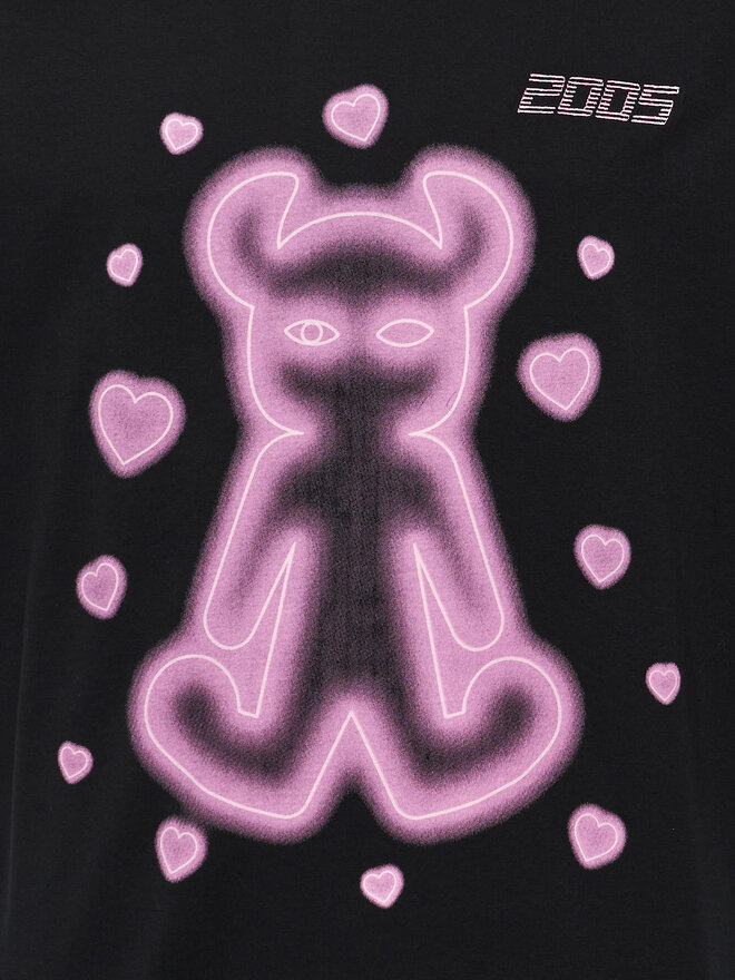 2005 2005 Póló Unisex Lovely Horned Lucy Fekete Relaxed Fit