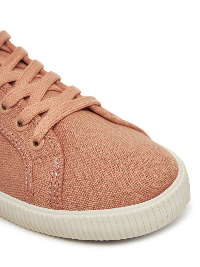 Calvin Klein Jeans Πάνινα παπούτσια Calvin Klein Jeans Ess Vulc Low Cv Mg Wn YW0YW01762 Κοραλλί
