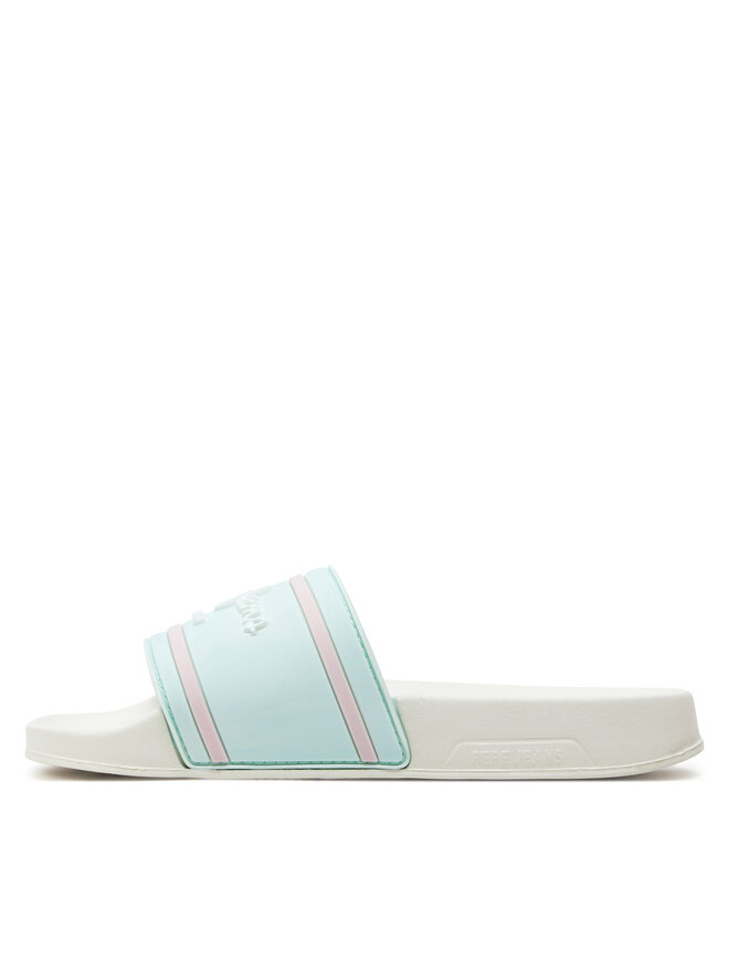 Pepe Jeans Klapki Pepe Jeans Slider Logo G PGS70061 Niebieski