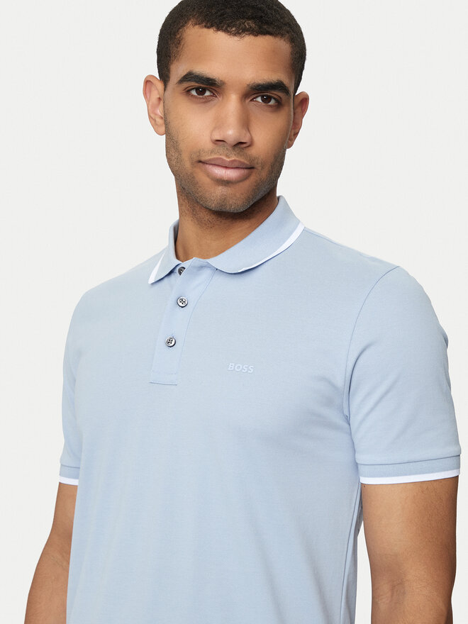 BOSS Boss Поло Parlay 190 50494697 Блакитний Regular Fit
