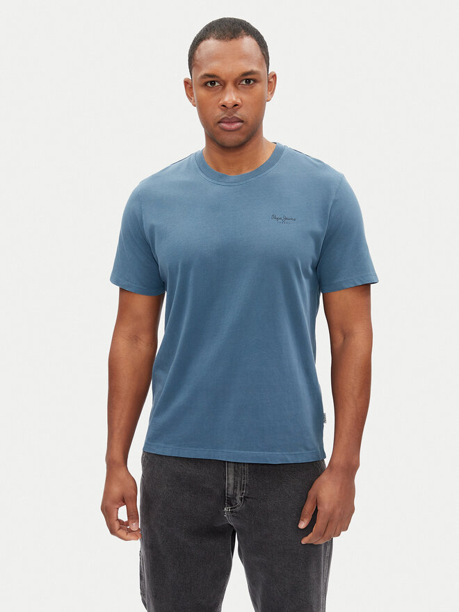 Pepe Jeans Pepe Jeans Marškinėliai Jacko PM508664 Mėlyna Regular Fit