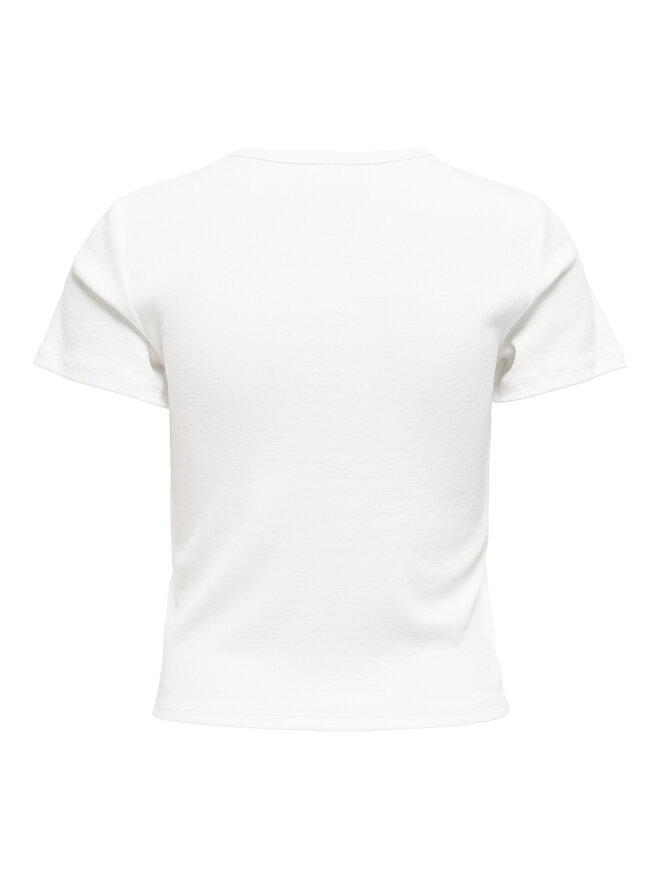ONLY ONLY Marškinėliai Daniella 15350554 Balta Slim Fit