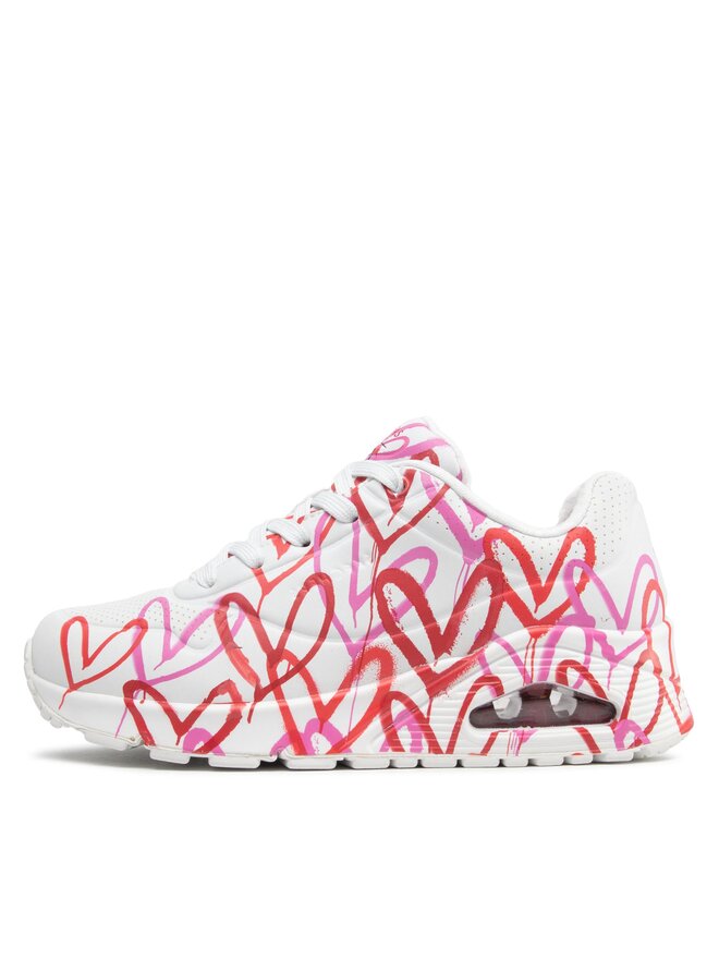 Skechers Sneakersy Skechers Uno Spread The Love 155507/WRPK Bílá