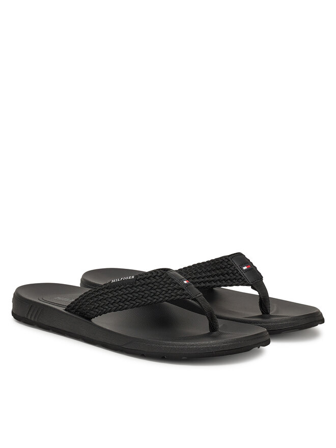 Tommy Hilfiger Σαγιονάρες Tommy Hilfiger Molded Web Beach Sandal FM0FM05434 Μαύρο