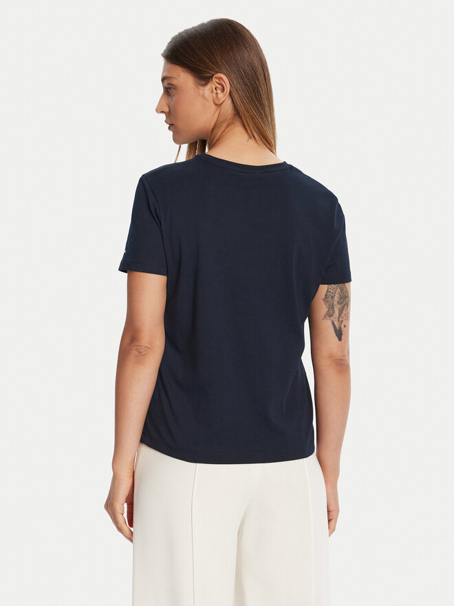 Tommy Hilfiger Tommy Hilfiger Camiseta Gold Crest WW0WW46153 Azul marino Regular Fit