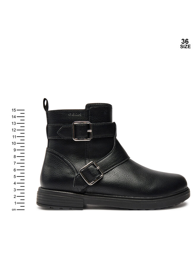 Geox Kozačky Geox Jr Eclair J469QX 000BU C9999 D Černá