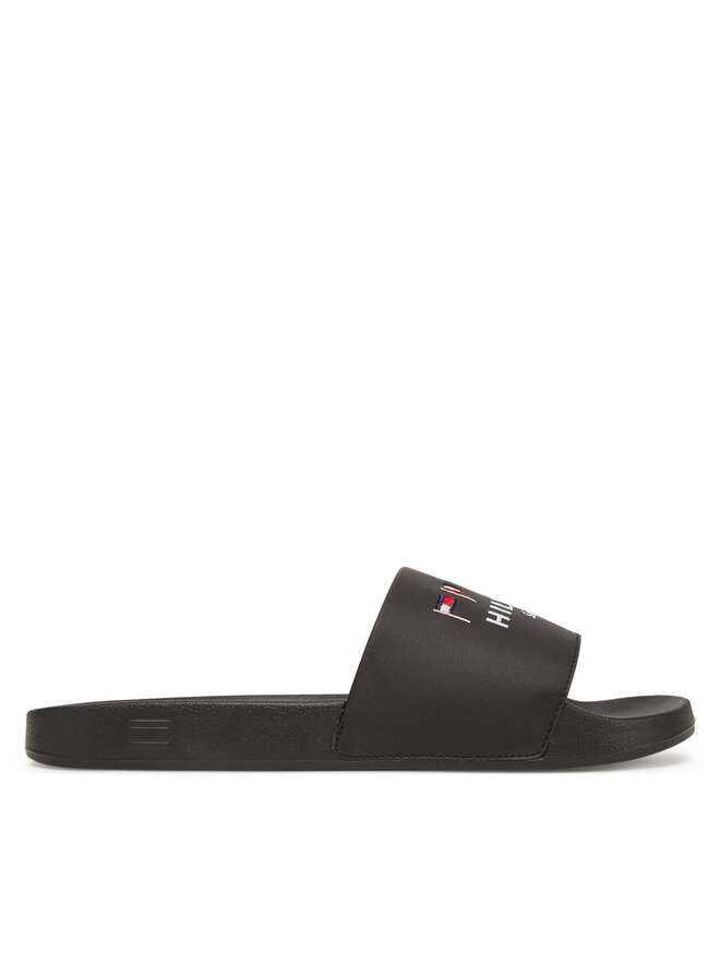 Tommy Hilfiger Şlapi Tommy Hilfiger Flags Pool Slide FM0FM05431 Negru