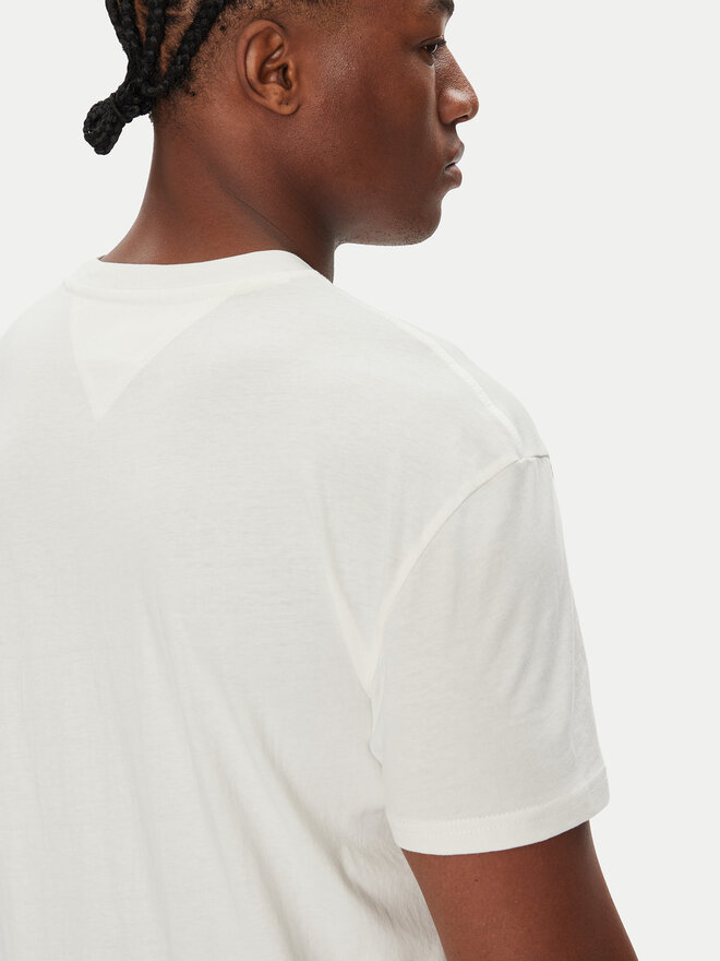 Tommy Jeans Tommy Jeans Camiseta Flag Linear DM0DM21911 Blanco Regular Fit