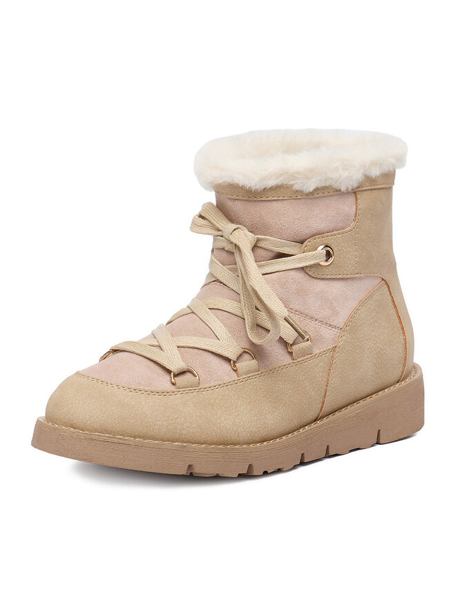 DeeZee Botas de nieve DeeZee 17125-1-BEIGE PU Beis