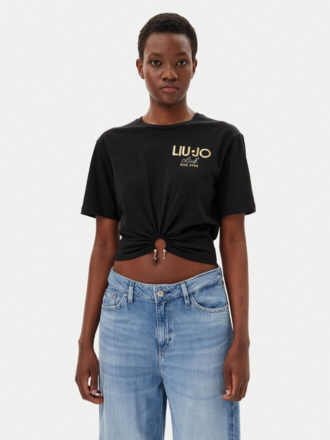 Liu Jo Liu Jo Футболка WA5139 JS923 Чорний Regular Fit