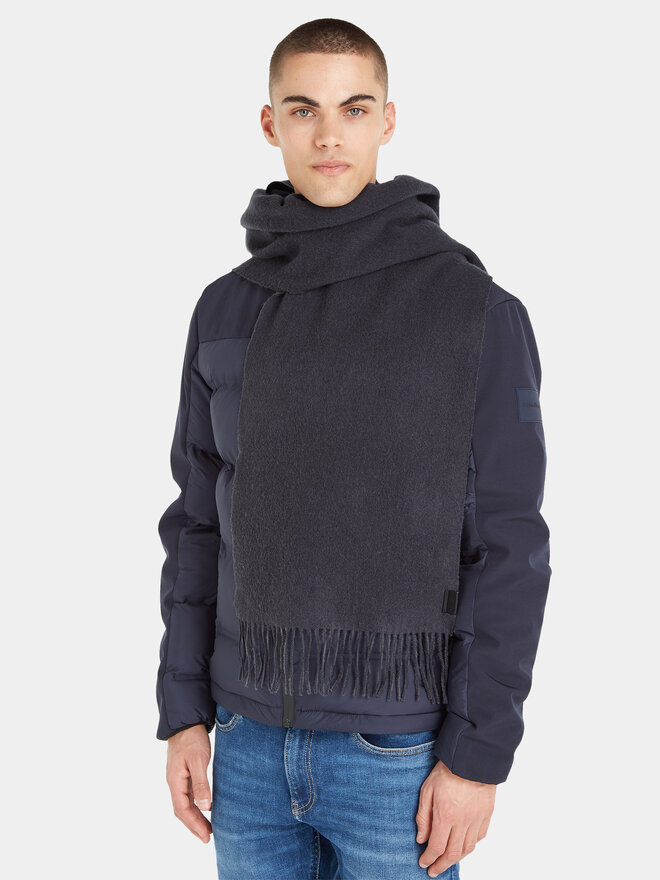 Calvin Klein Šál Calvin Klein Classic Wool Woven Scarf K50K511008 Šedá