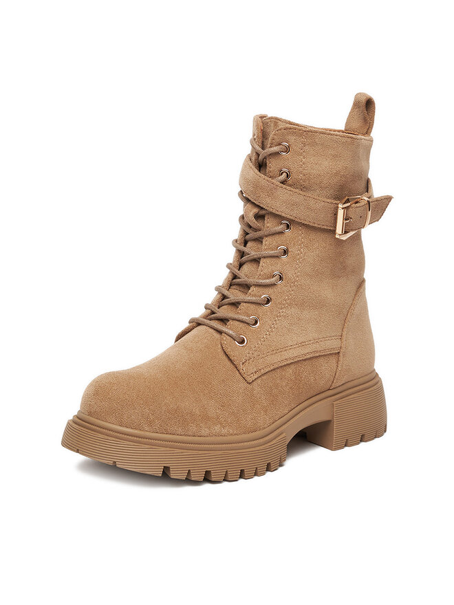 DeeZee Botines planos DeeZee 5699 Beis