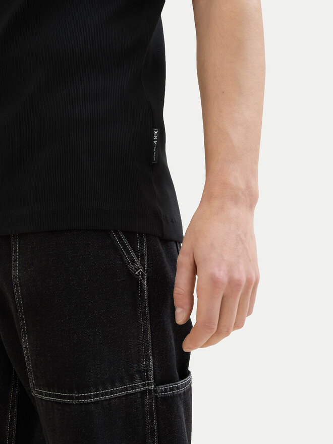 Tom Tailor Denim Tom Tailor Denim Майка 1042035 Чорний Regular Fit