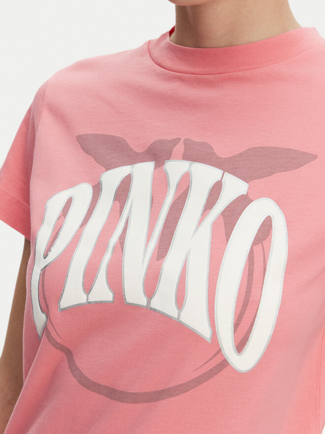 PINKO PINKO Camiseta 101752 A2CT N55 Rosa Regular Fit