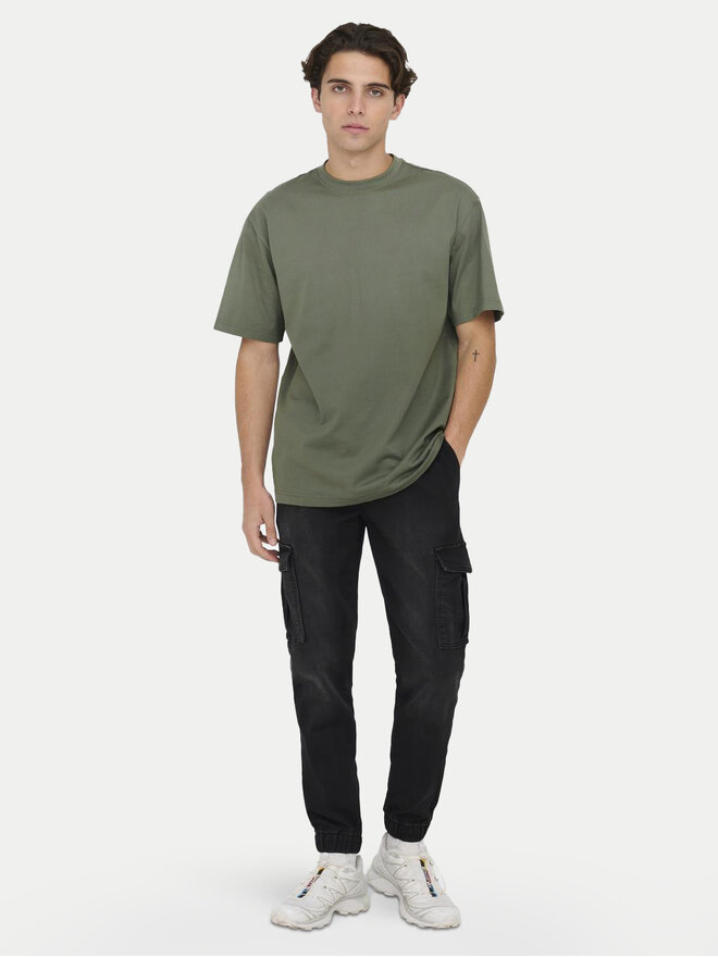 Only & Sons Only & Sons Marškinėliai Fred 22022532 Pilka Relaxed Fit