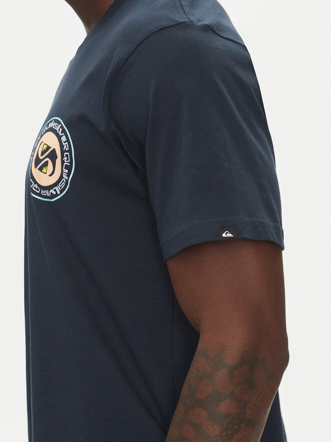 Quiksilver Quiksilver Póló Circle Back Ss EQYZT08054 Sötétkék Regular Fit
