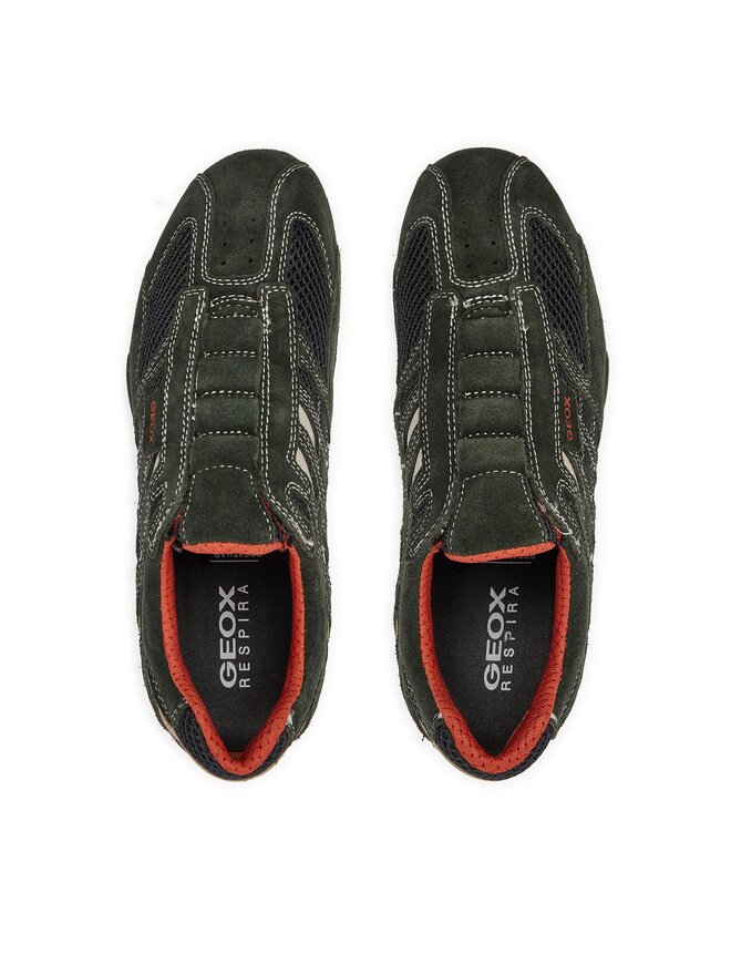 Geox Pusbačiai Geox U Snake L U4207L 02214 C1300 Žalia