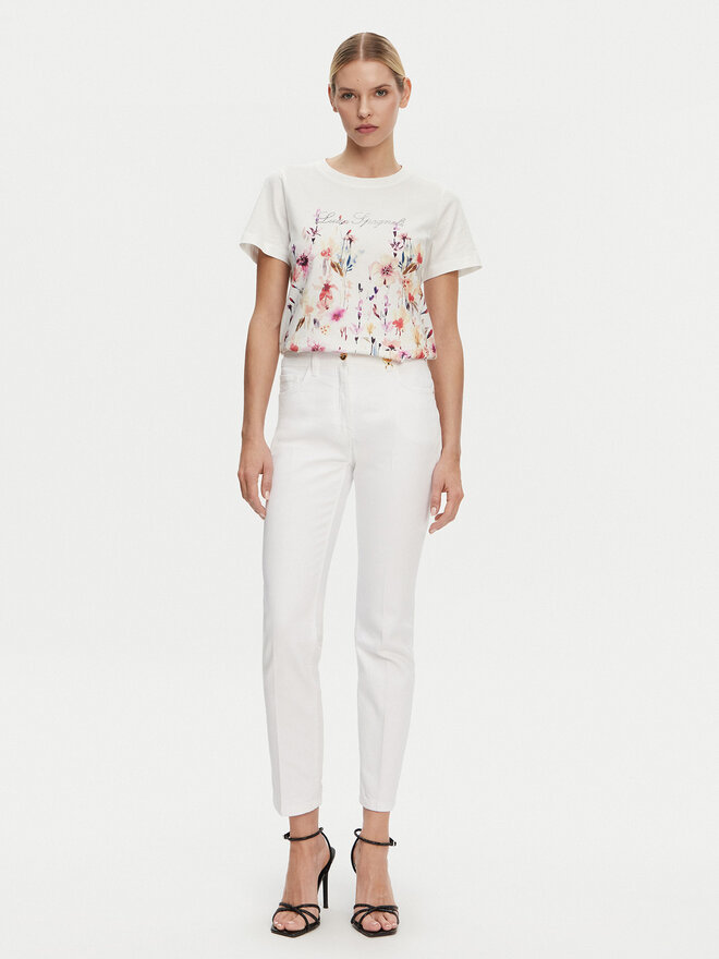 Luisa Spagnoli Luisa Spagnoli Camiseta Boemi 542083 Blanco Regular Fit