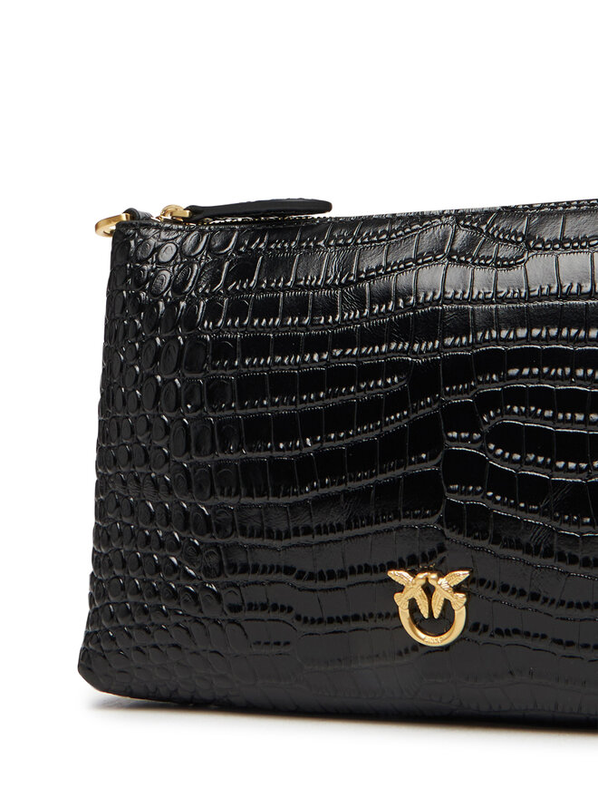 PINKO Handtasche PINKO Flat Horizontal Mini AI 25-26 104277 A2OH Schwarz