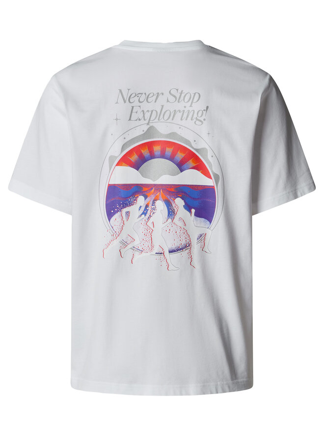 The North Face The North Face Camiseta Unisex SS Never Stop NF0A8C3A Blanco Relaxed Fit
